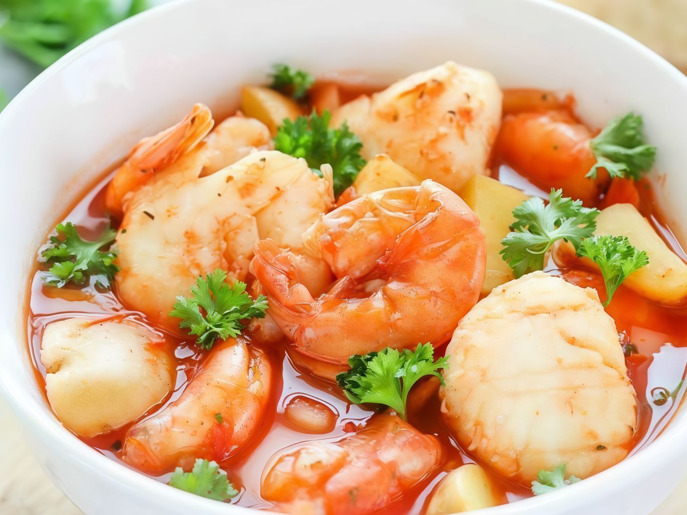 Red Seafood Soup