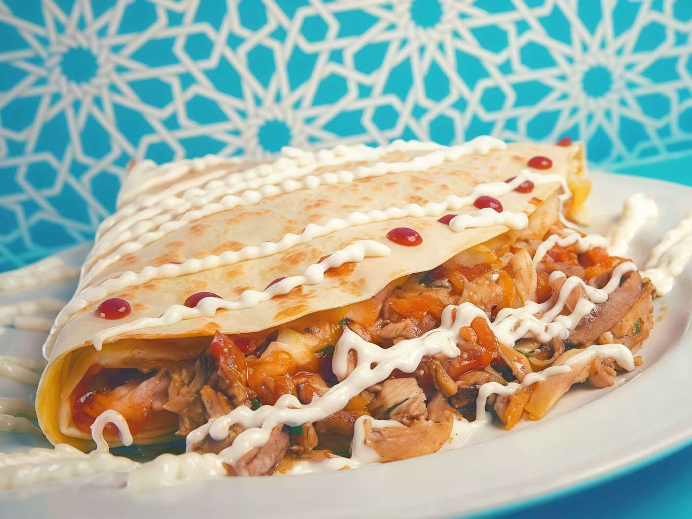 Chicken Shawarma Crepe