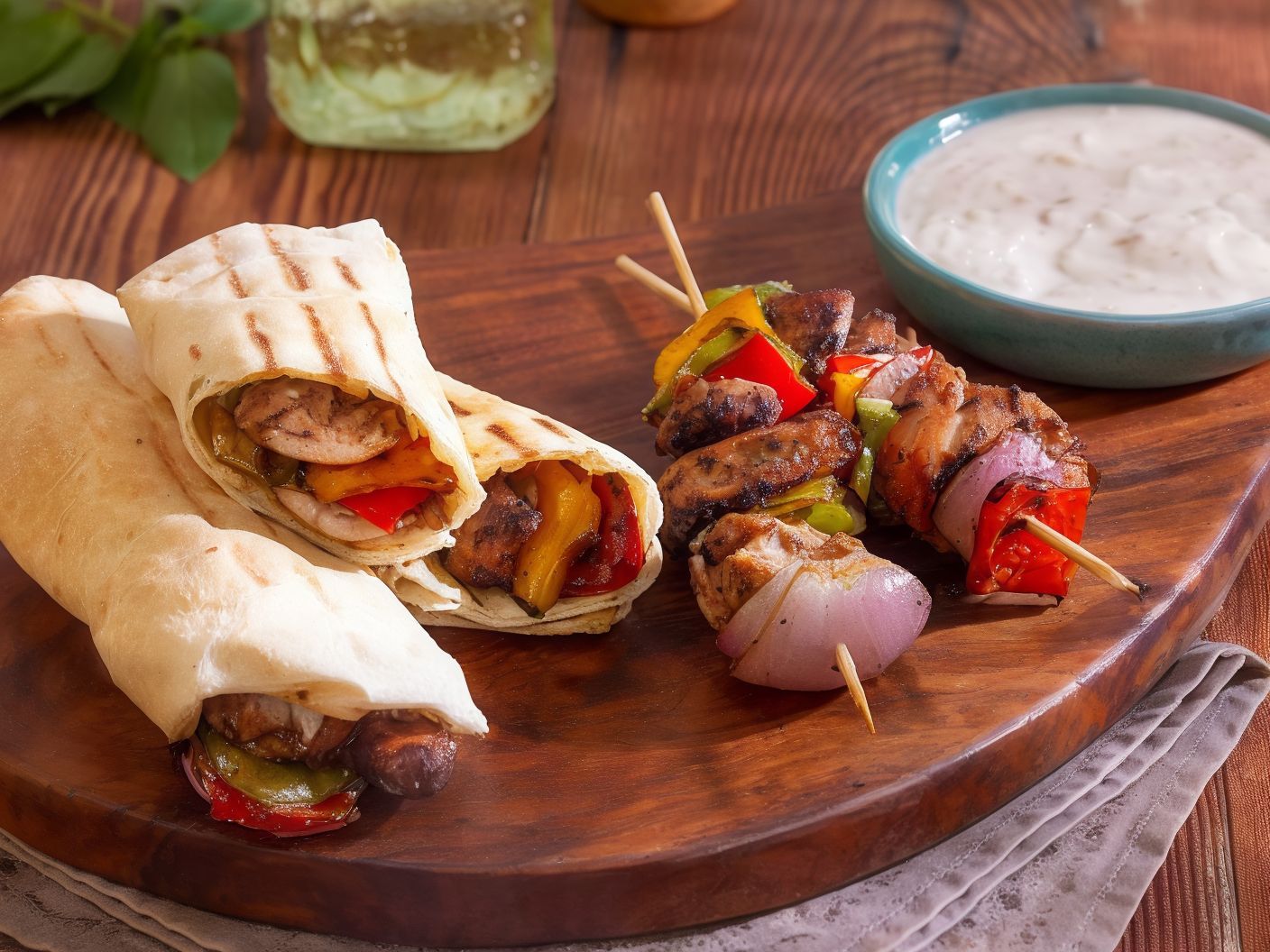 Shish Tawook Sandwich With Syrian Bread