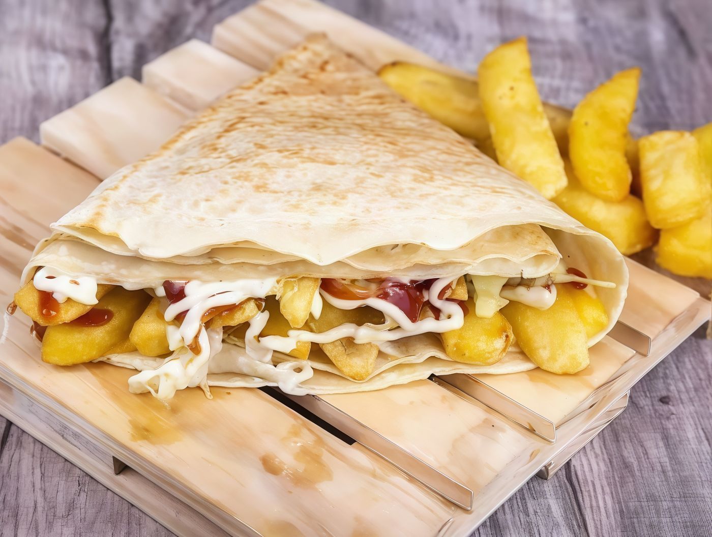 Fries Crepe