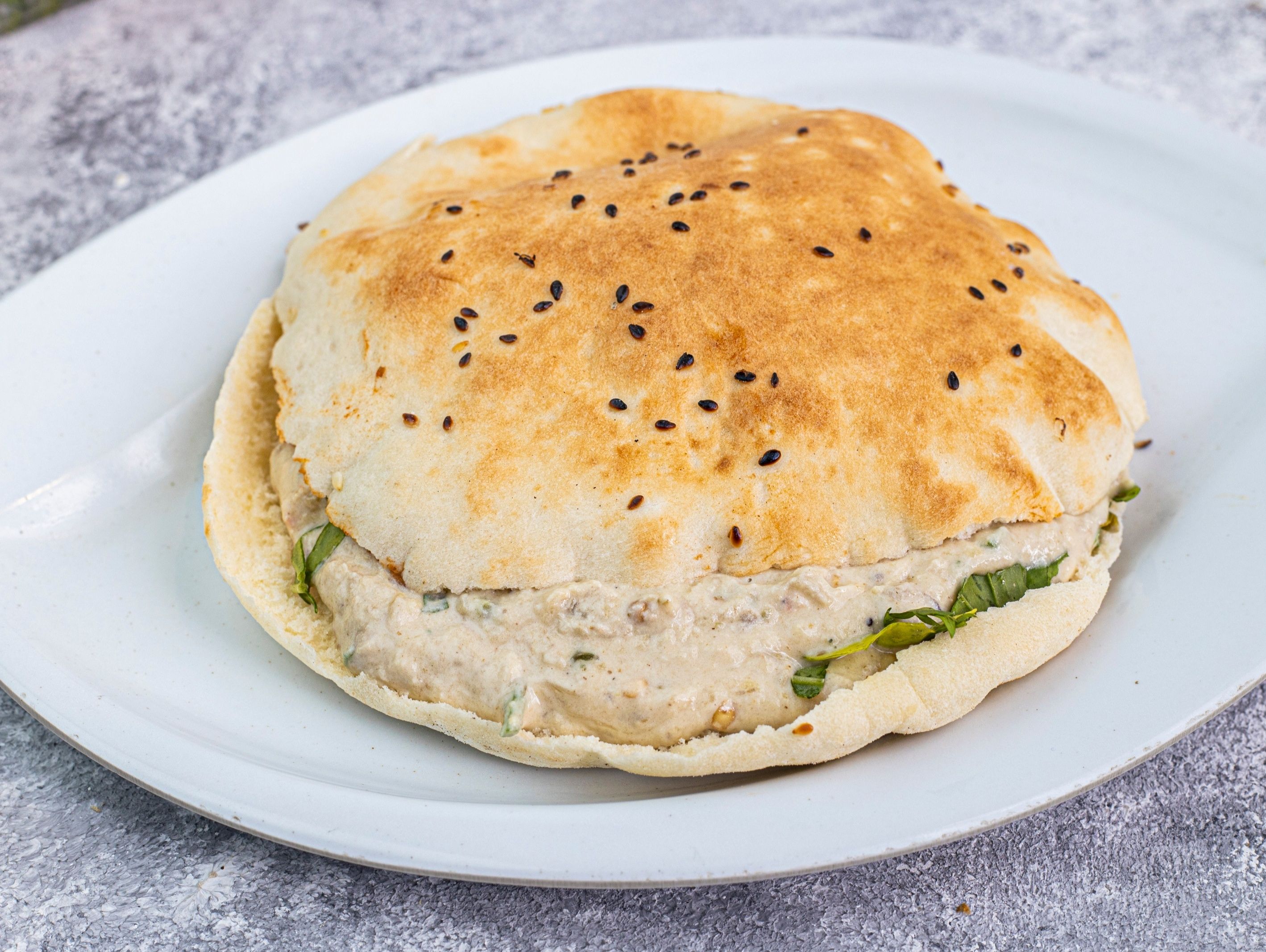 Baba Ghanoush Sandwich