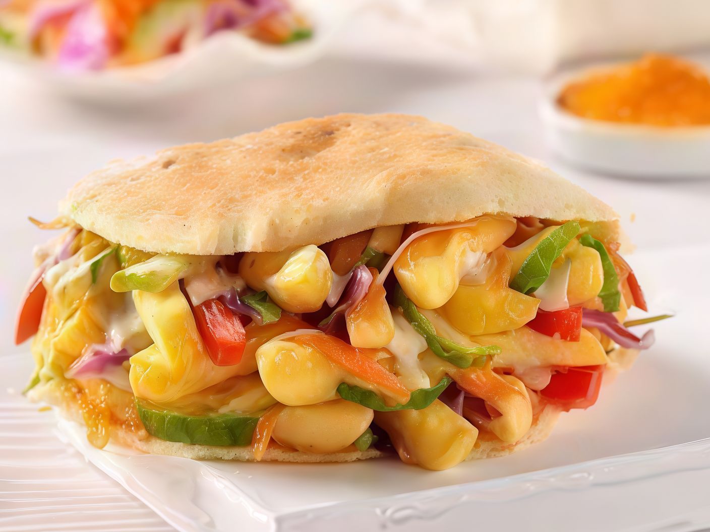 Omelette Eggs Fingers Sandwich
