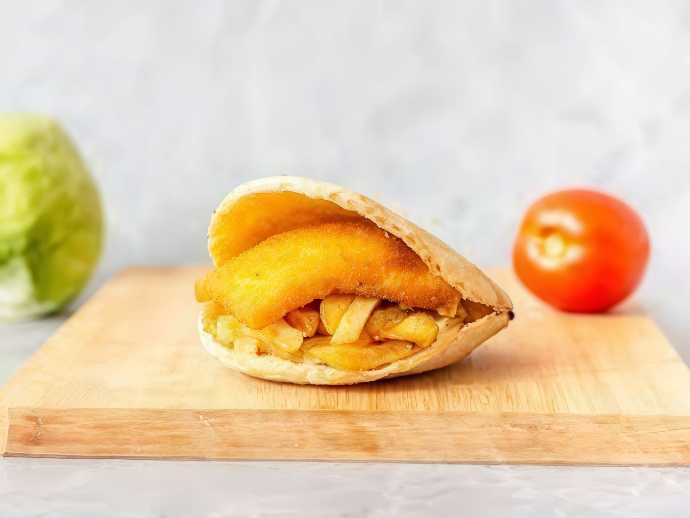 Fried cheese fingers potato sandwich