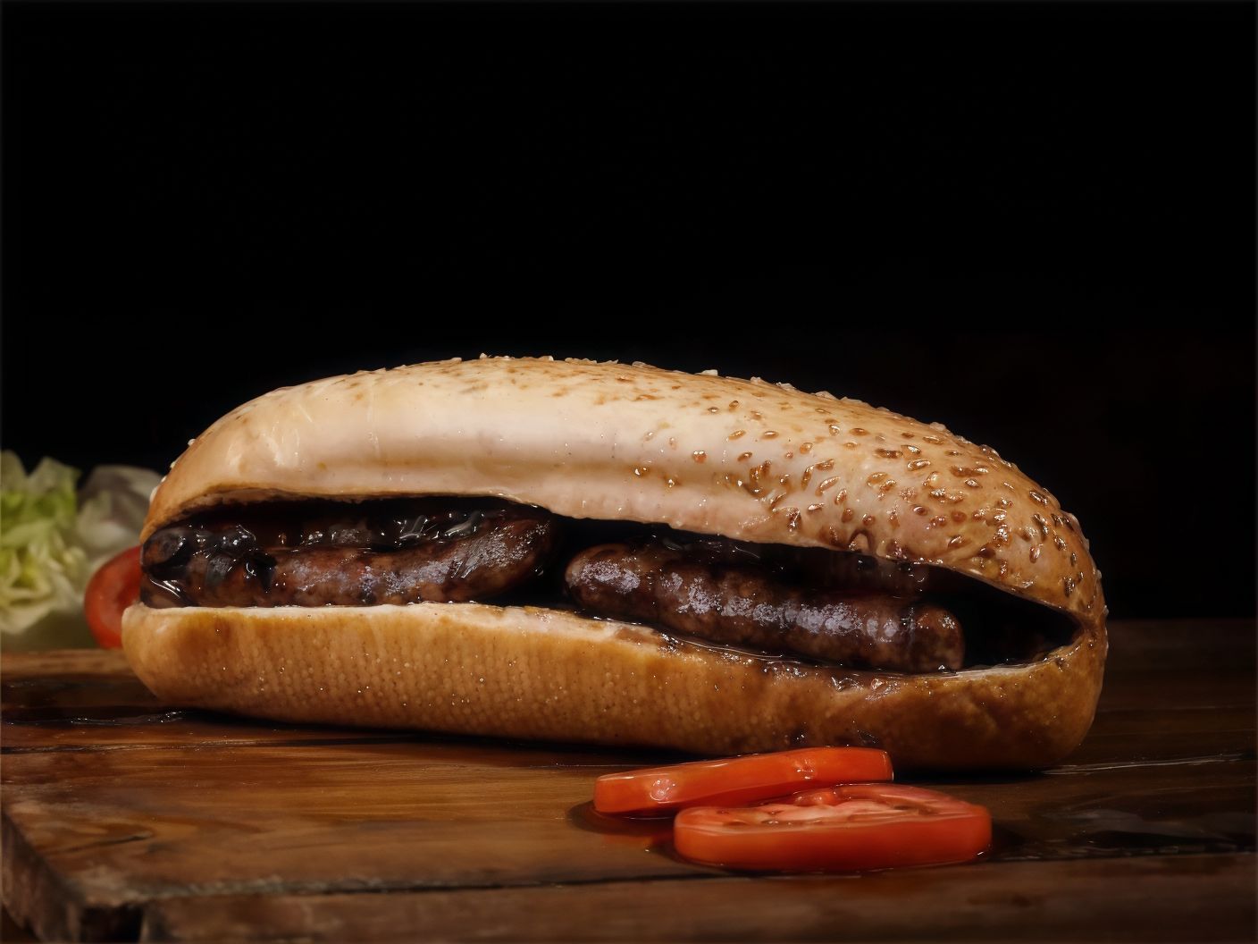Pomegranate Molasses Sausages