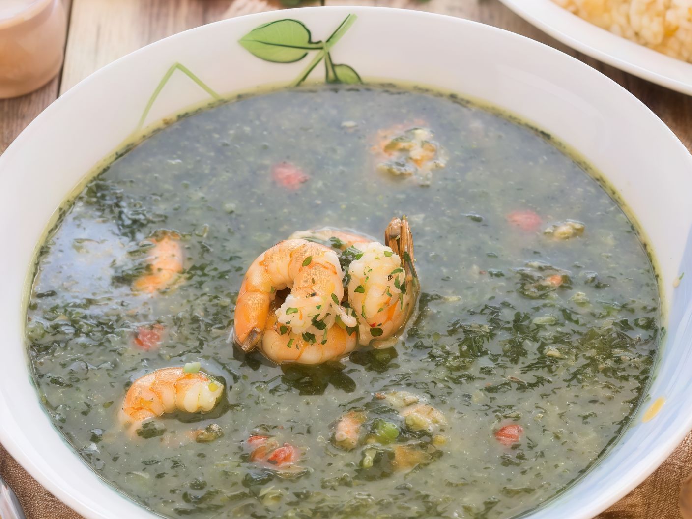 Molokhia With Shrimp