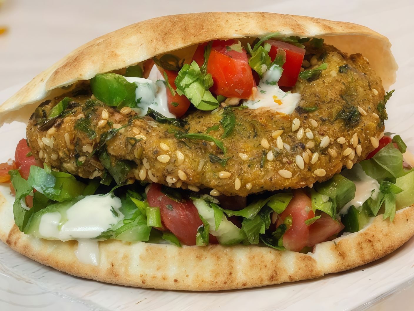 Omelette Taamia sandwich