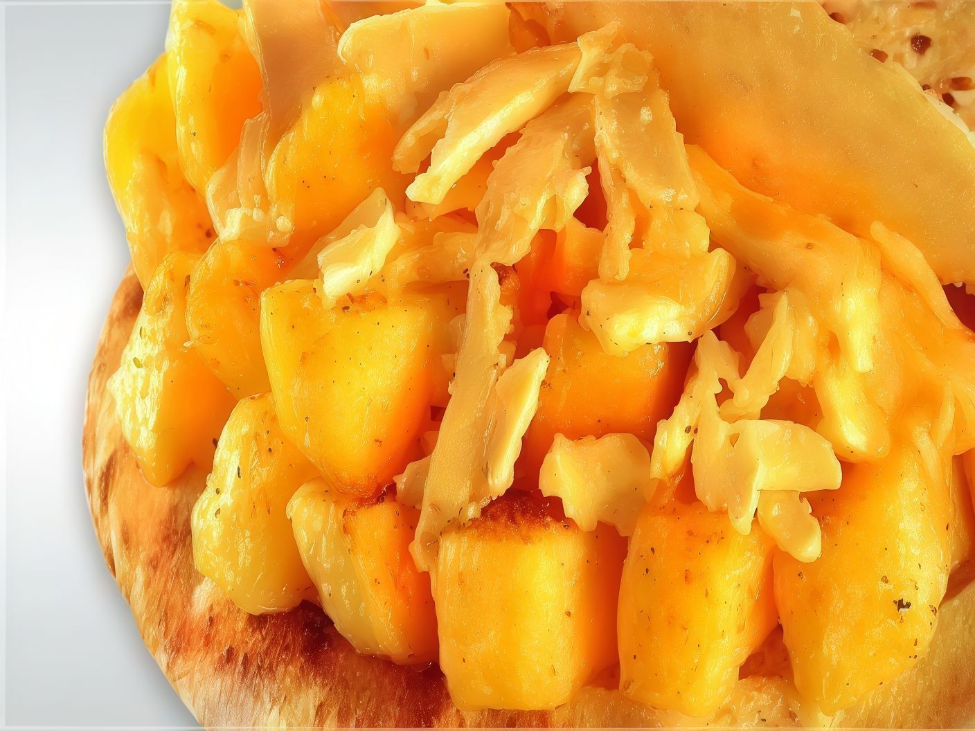 Potatoes with roumi cheese sandwich