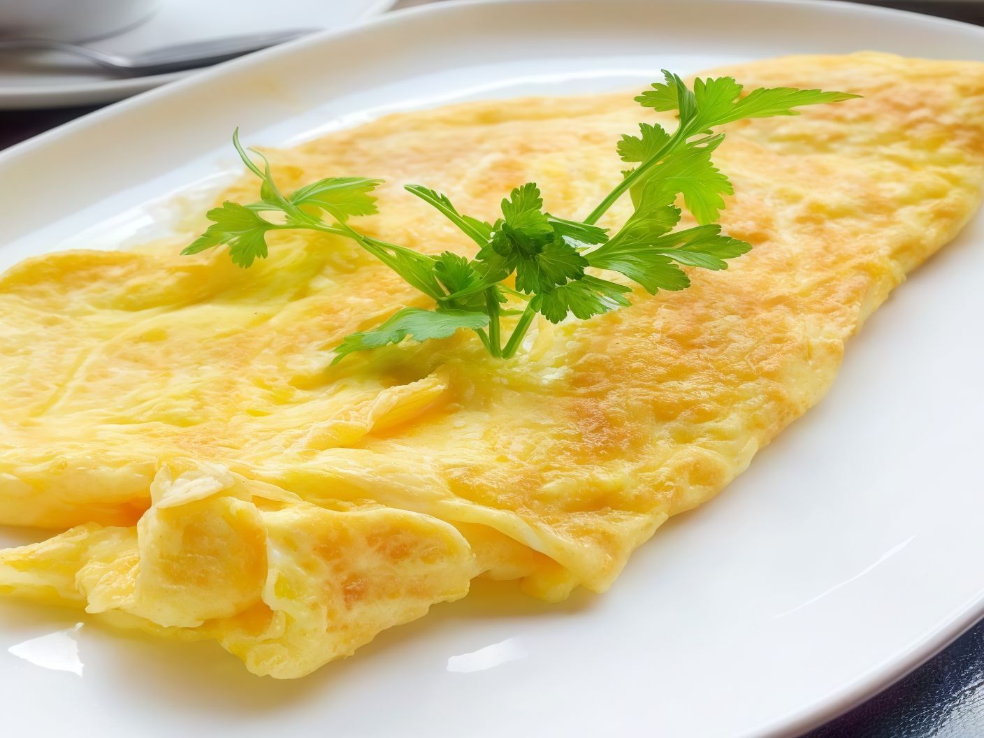 Plain omelette sandwich