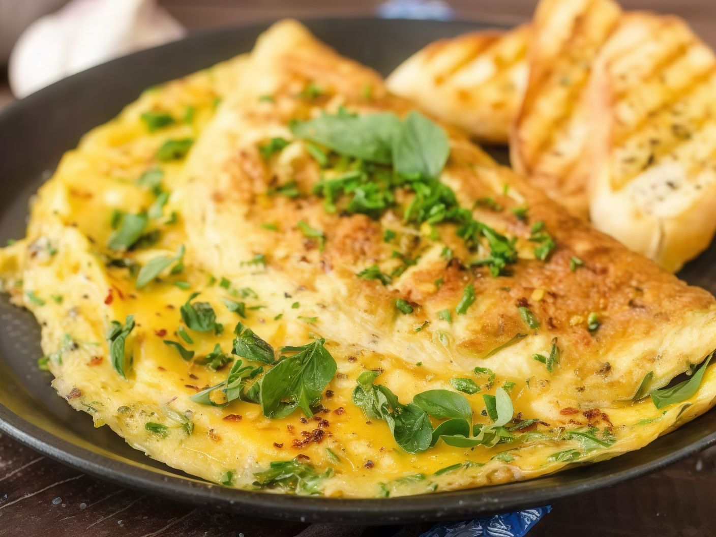 Butter omelette sandwich