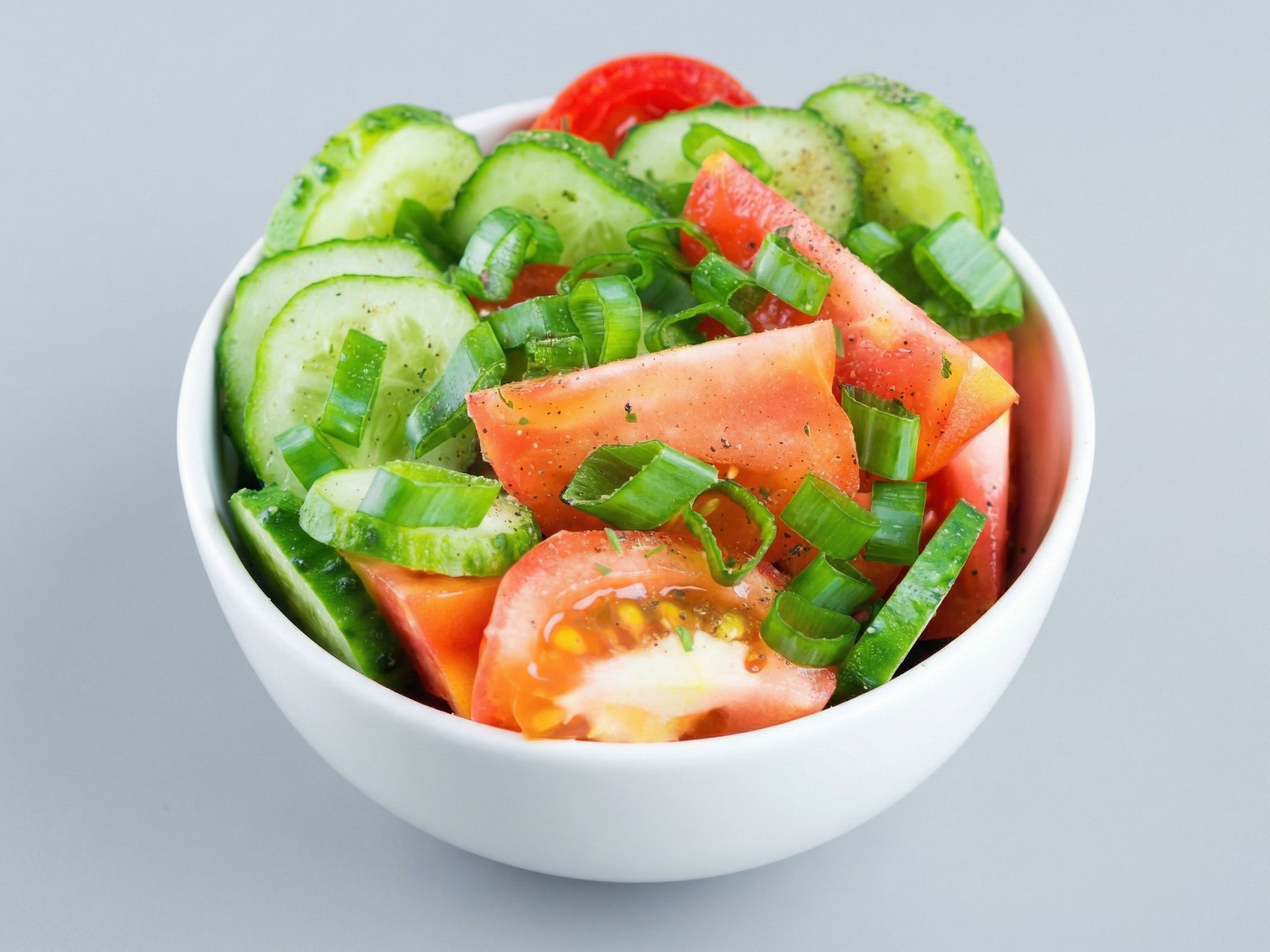 Tomato With Cucumber And Pepper Plate