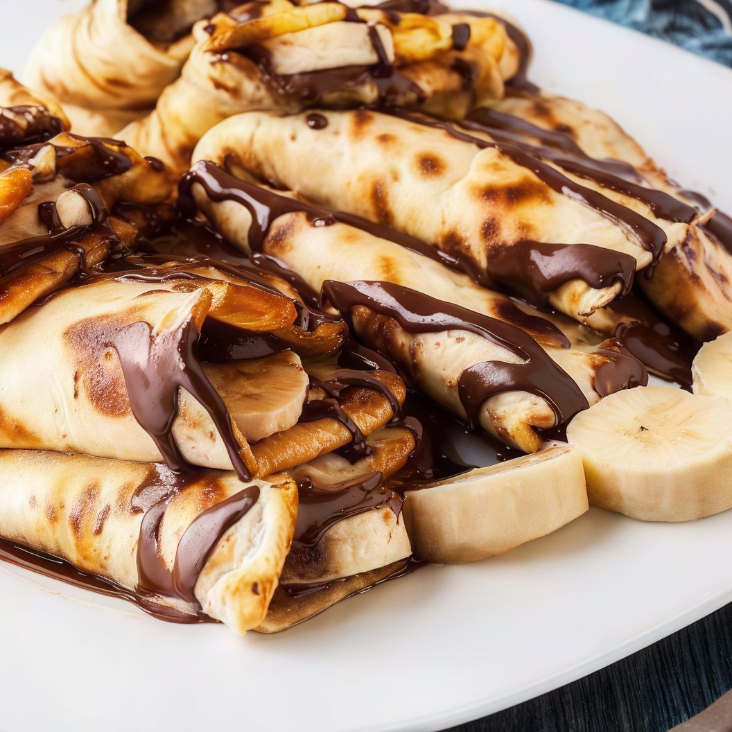 Banana Chocolate Calzone Pizza