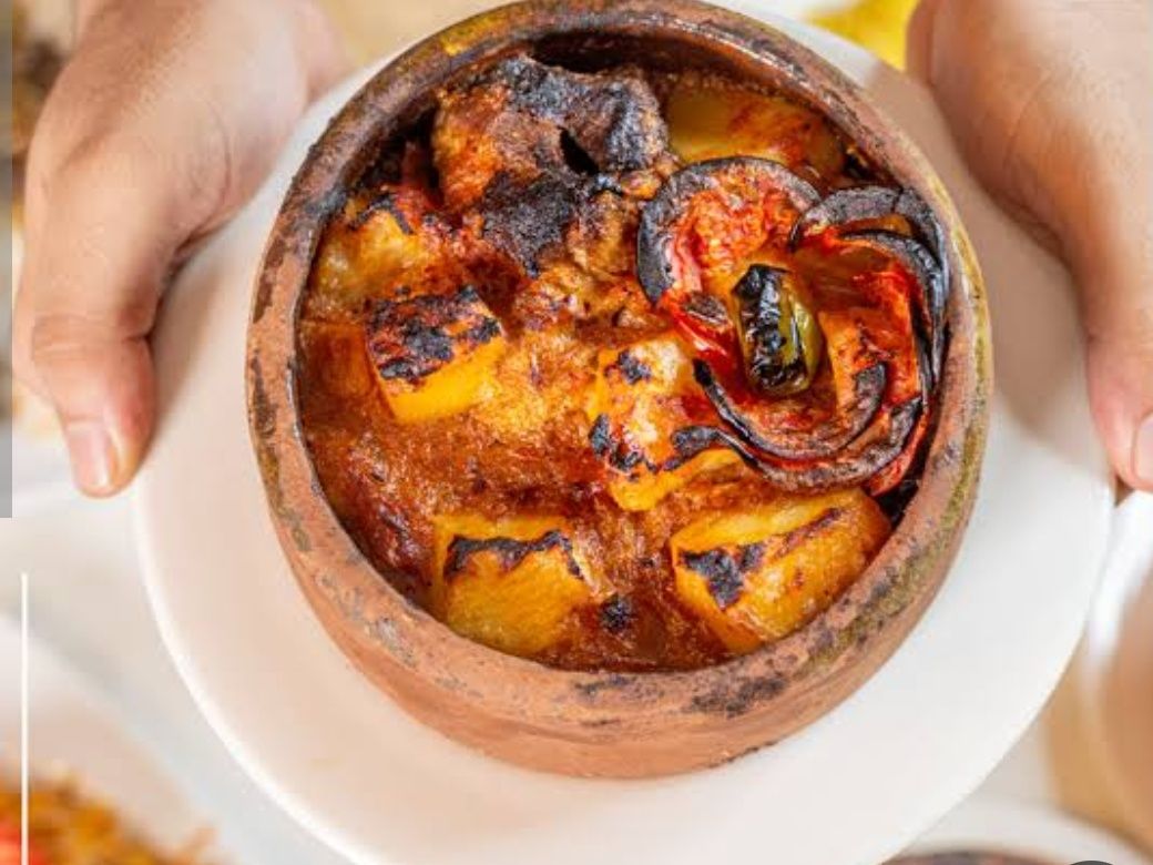 Potatoes with Meat tagine