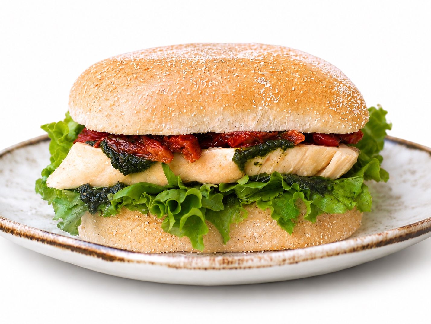 Pesto Chicken Square Bread