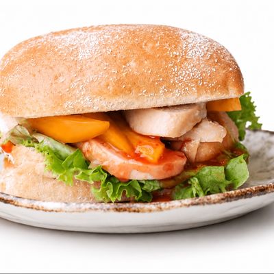 Square BBQ Chicken Sandwich