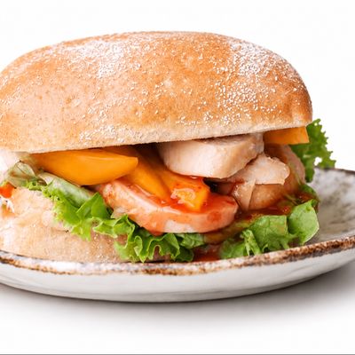Delicious Square Chicken Sandwich