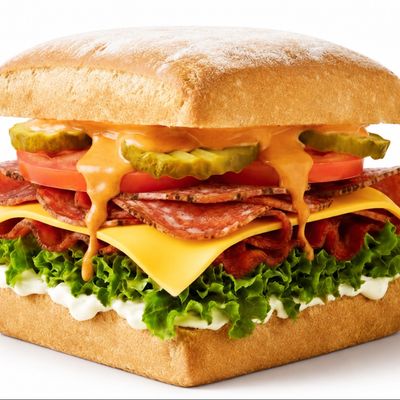 Square Buffalo Meat Sandwich