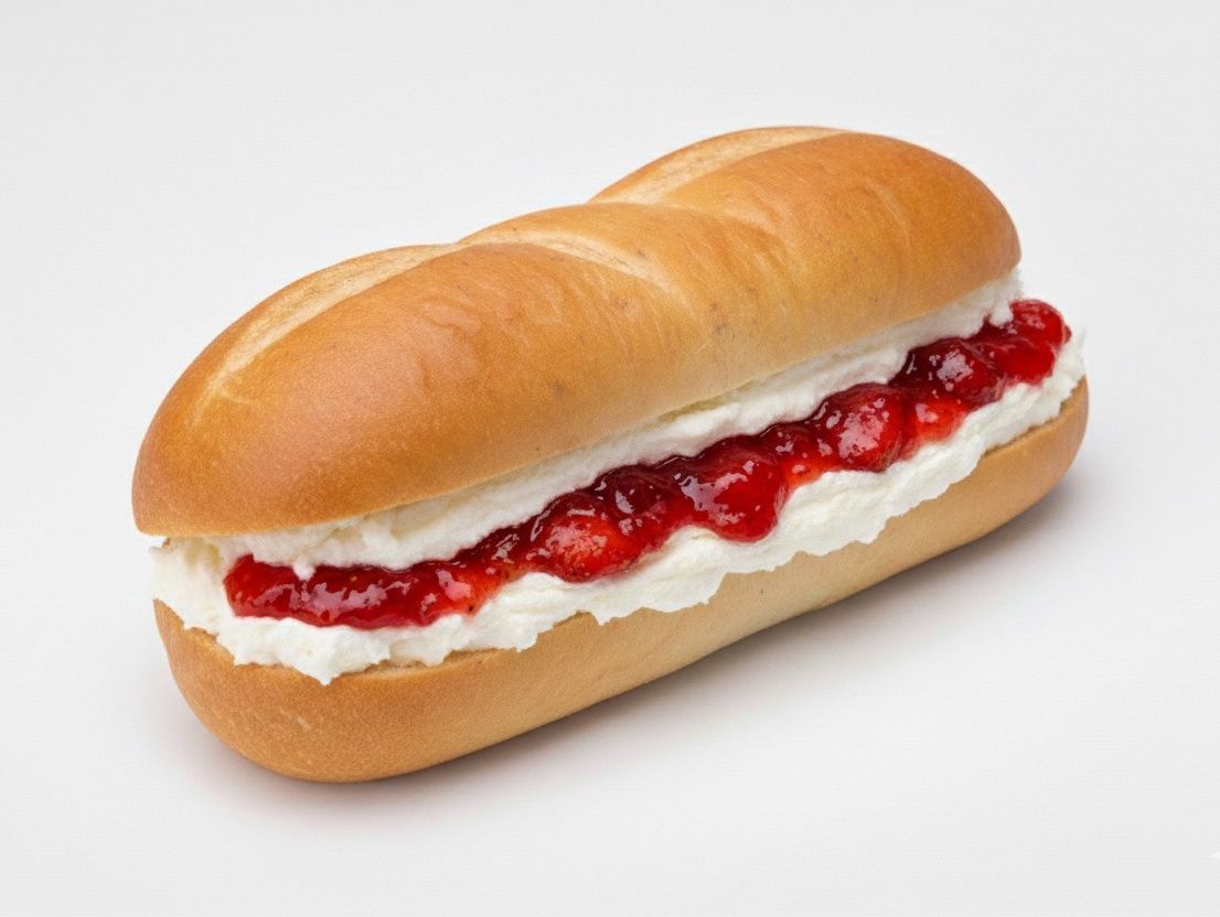 Creamy Jam Sandwich