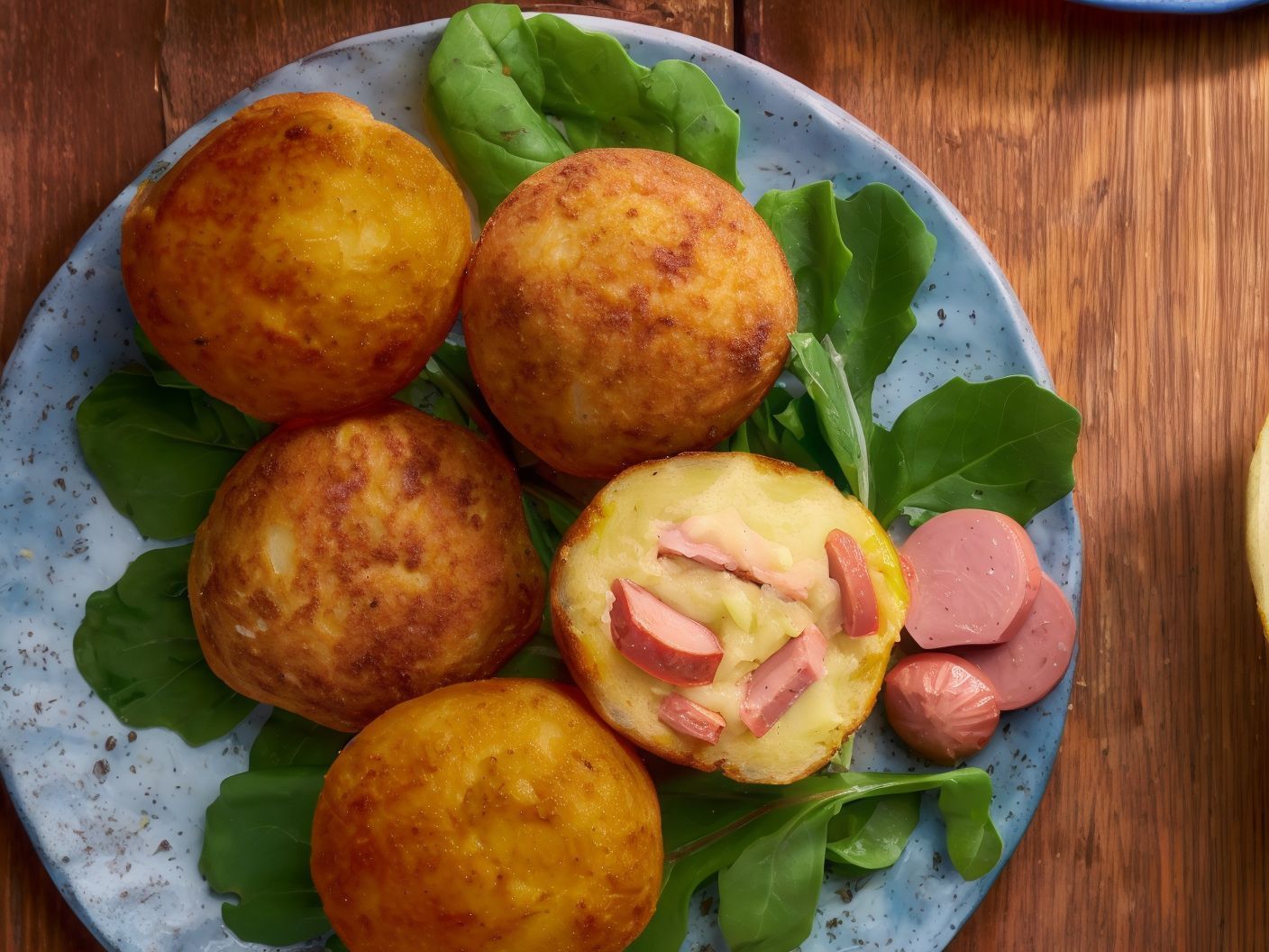 Potatoes Pane Hot Dog Sandwich