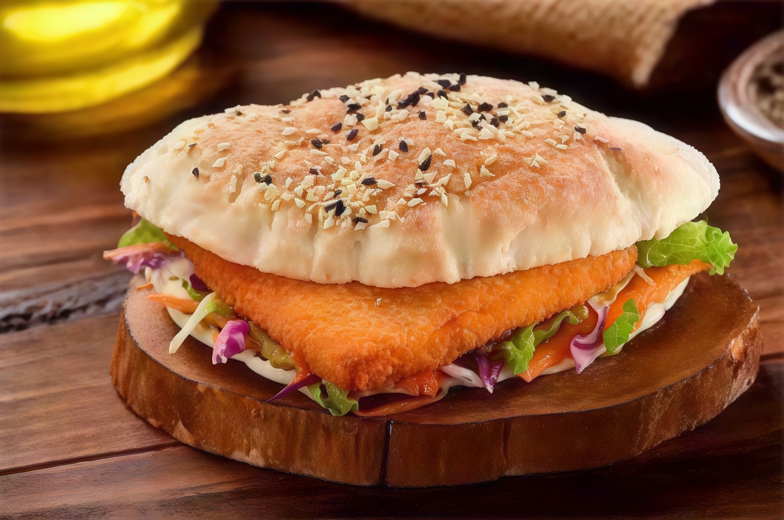 Fried Roumy Cheese Sandwich