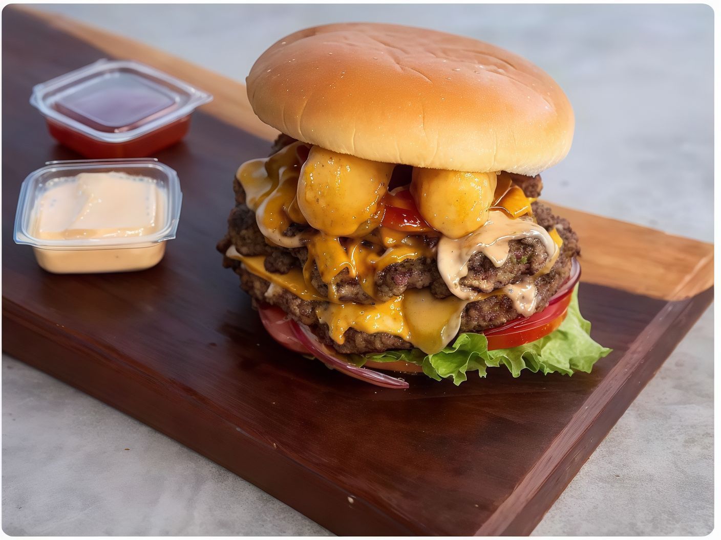 Cheesy Smash Burger