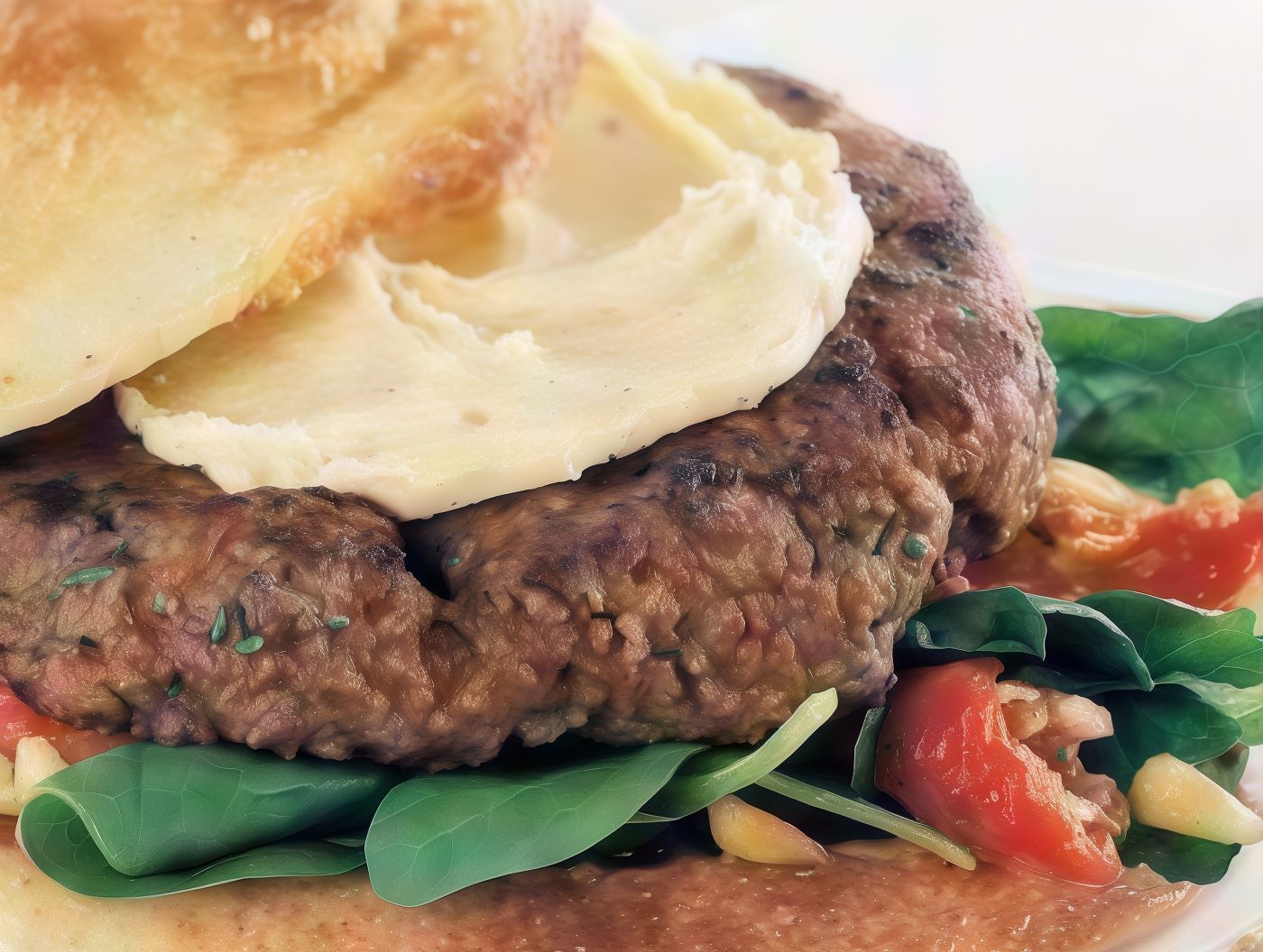 Kibbeh sandwich.