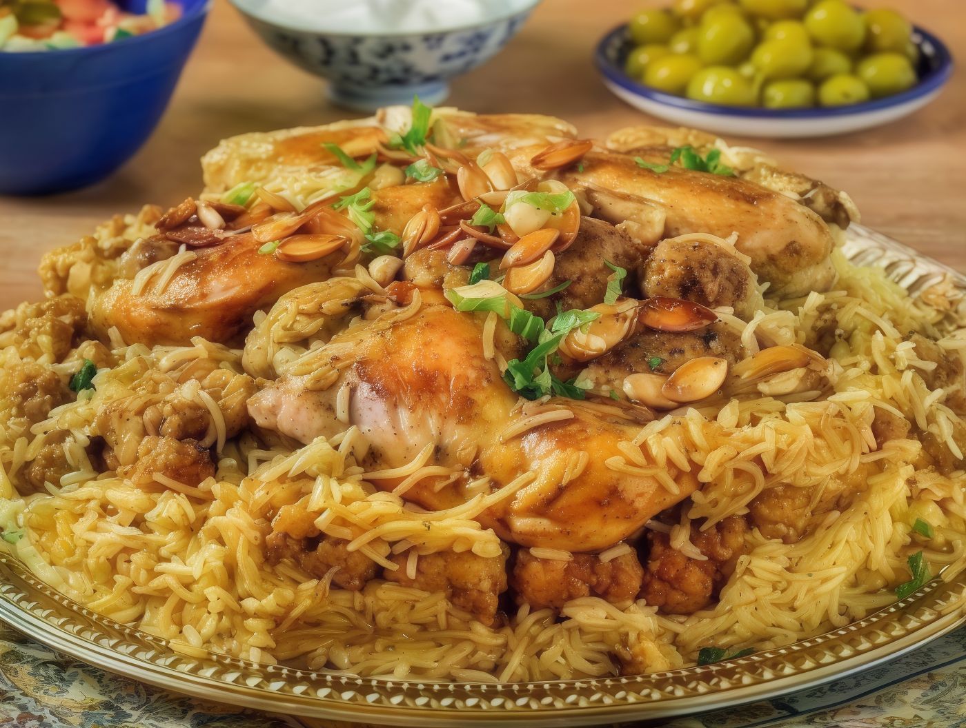 Chicken Makloba Dish