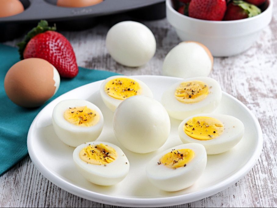 boiled eggs