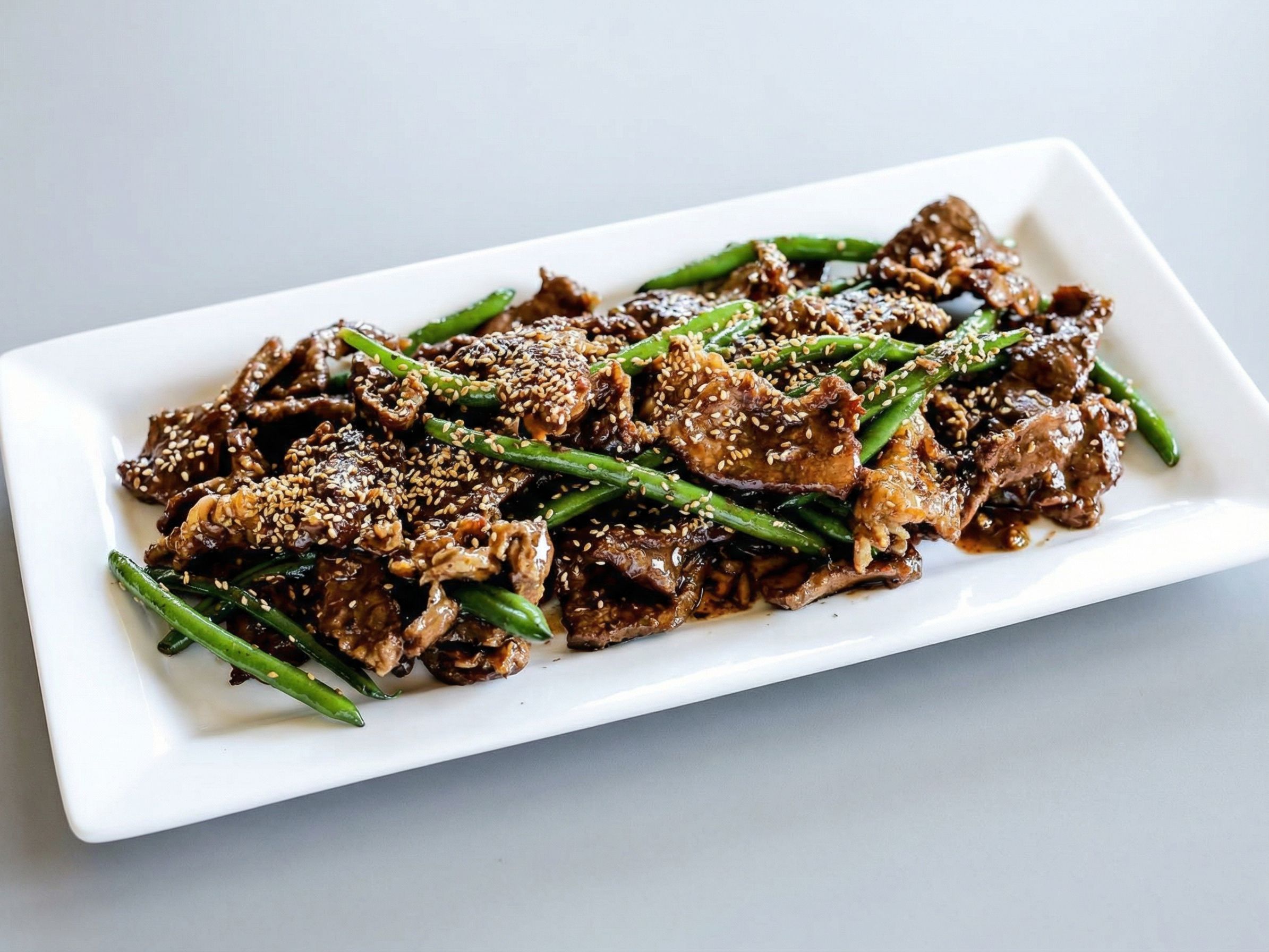 Beef Ginger With Sesame Platter