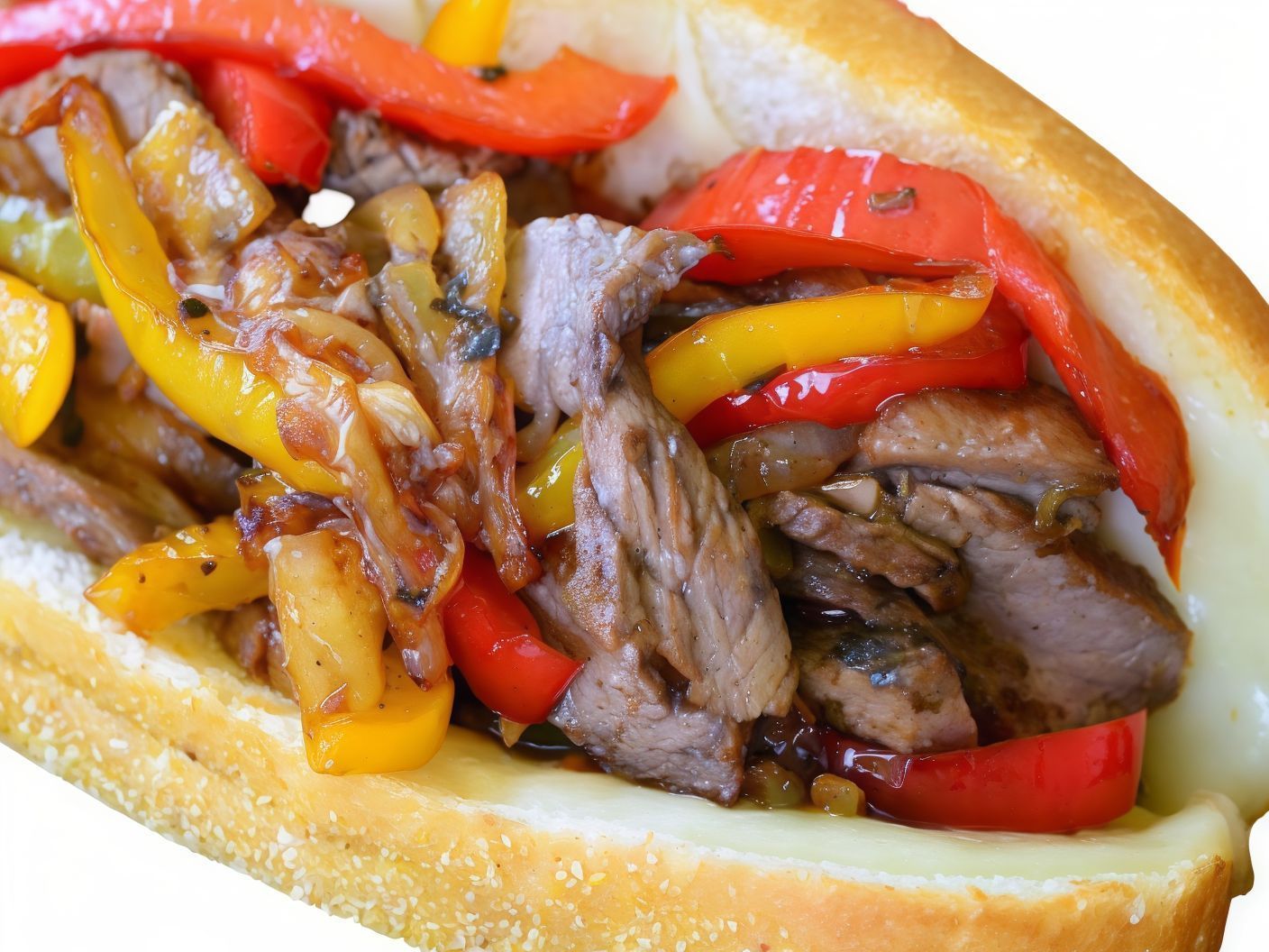 Beef Fajita Sandwich
