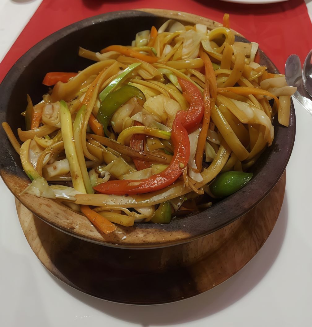 Grilled Noodles Vegetables
