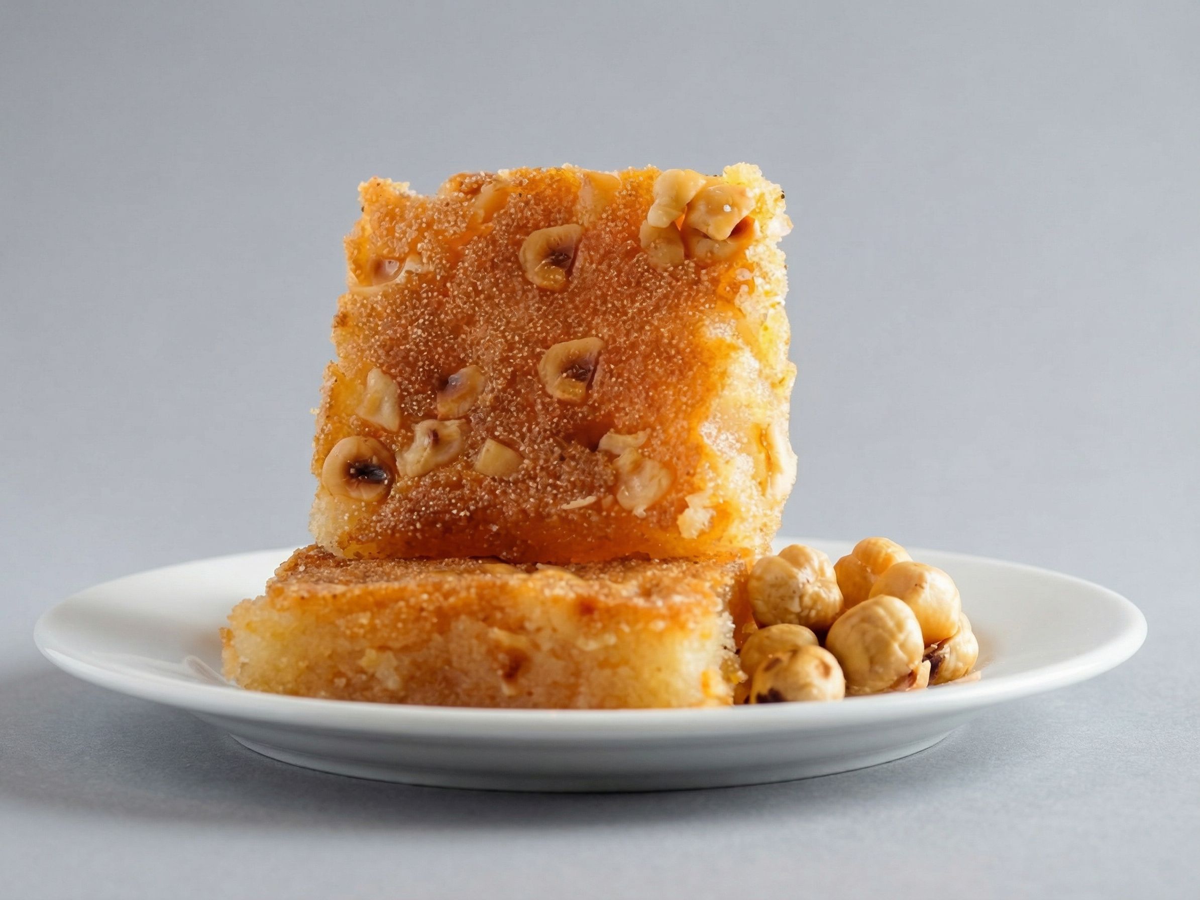 Basbousa With Hazelnuts