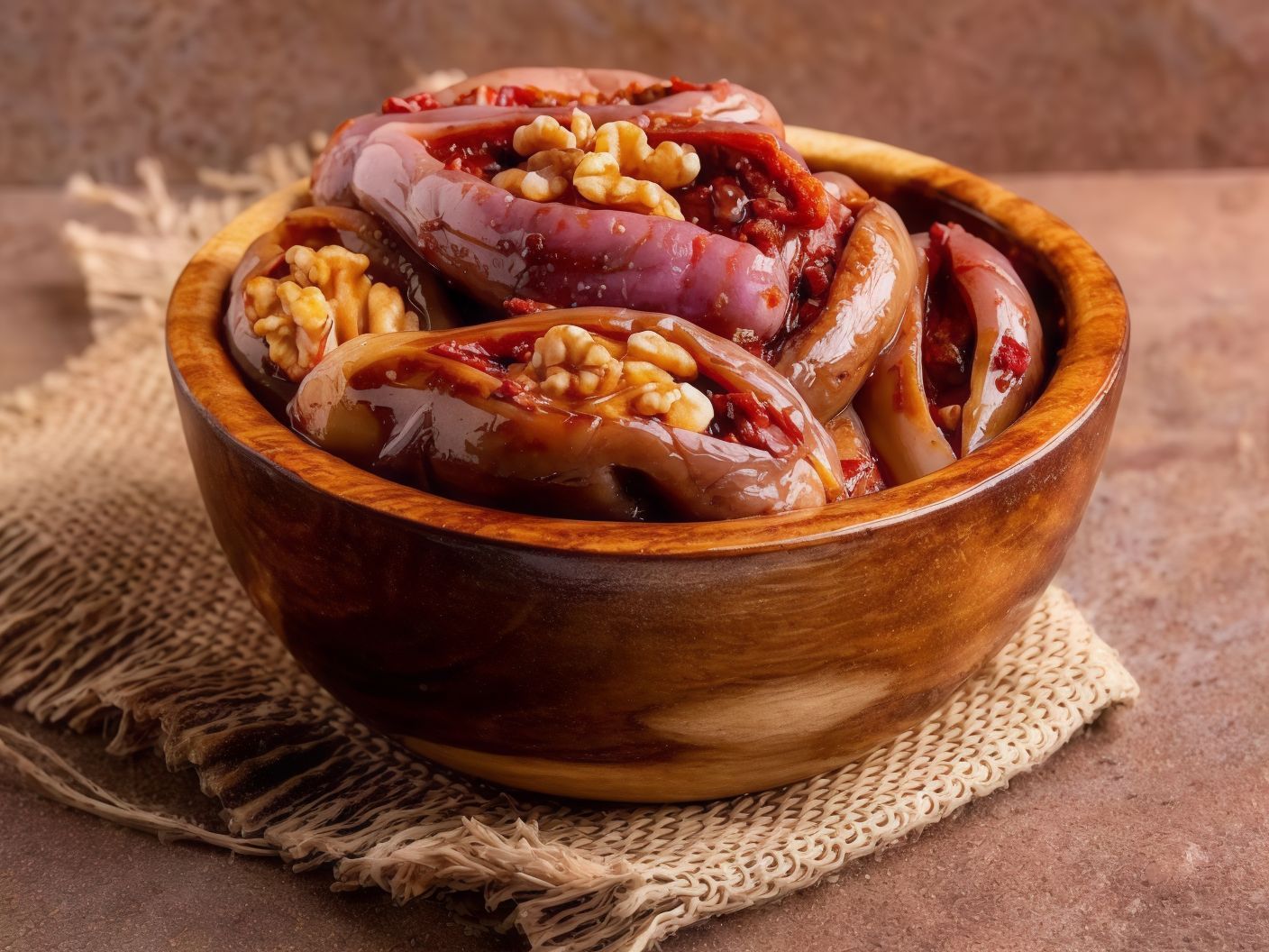 Makdous With Walnuts
