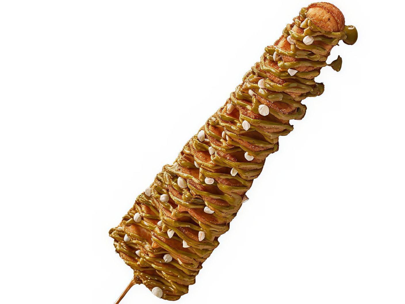 Pistachio And White Chocolate Chip Waffle Stick