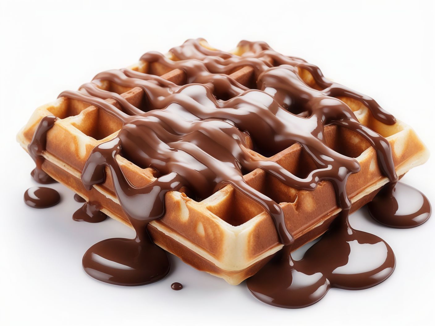 Half A Healthy Chocolate Waffle