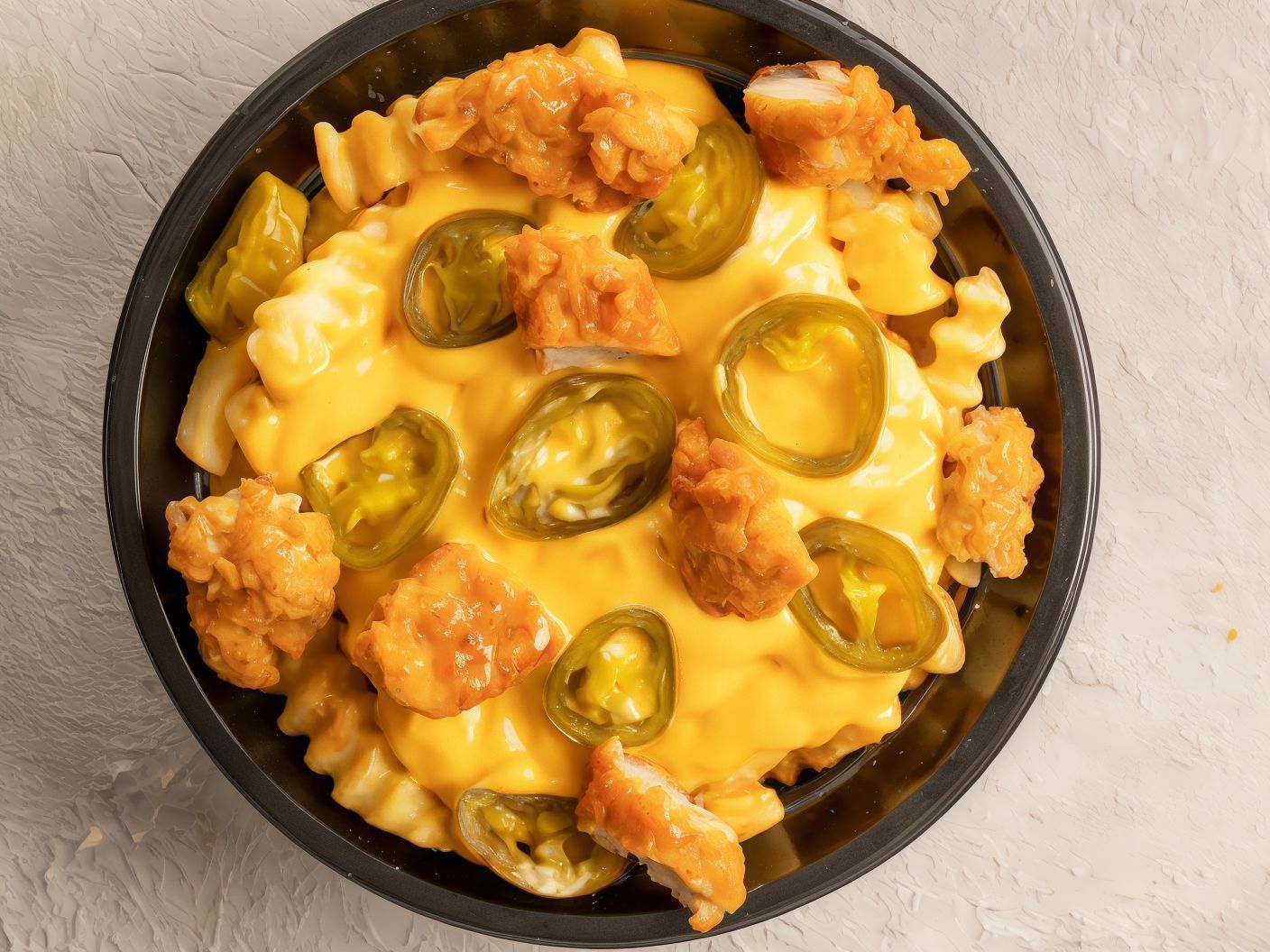 French Fries With Cheddar Cheese And Chicken Shawerma Platter