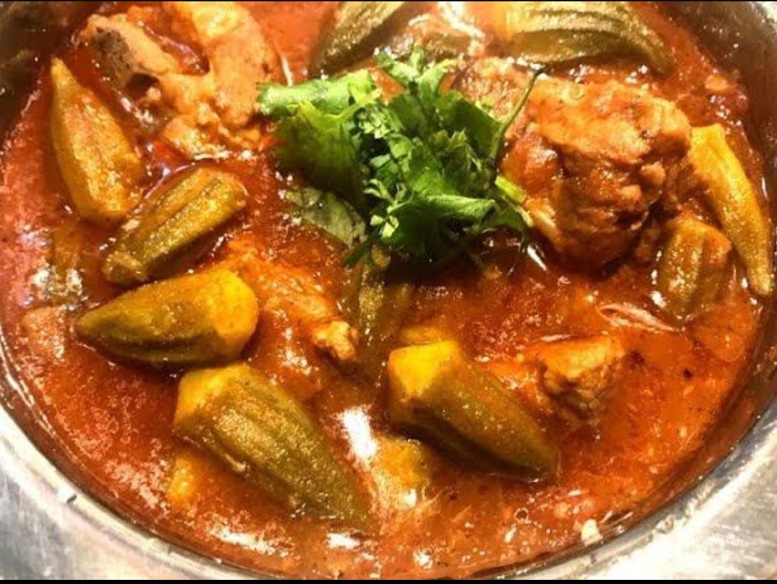 Okra With Meat Medium