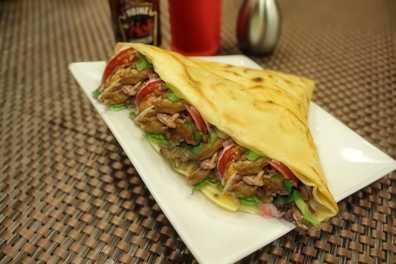 Meat Shawarma Crepe