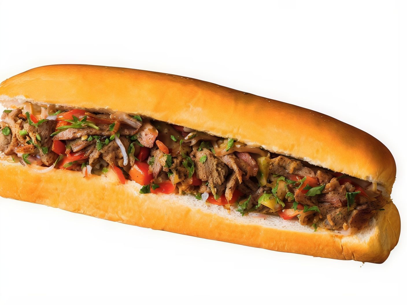French Meat Shawarma Sandwich