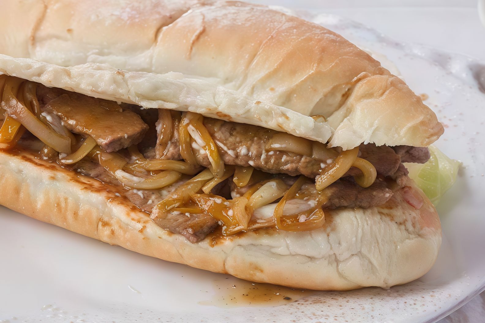 French Meat Fajita Sandwich
