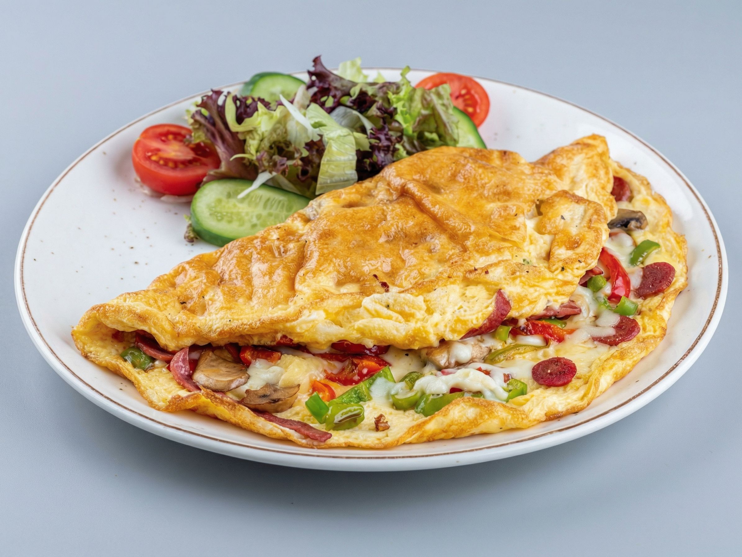 pastrami Omelette Sandwich