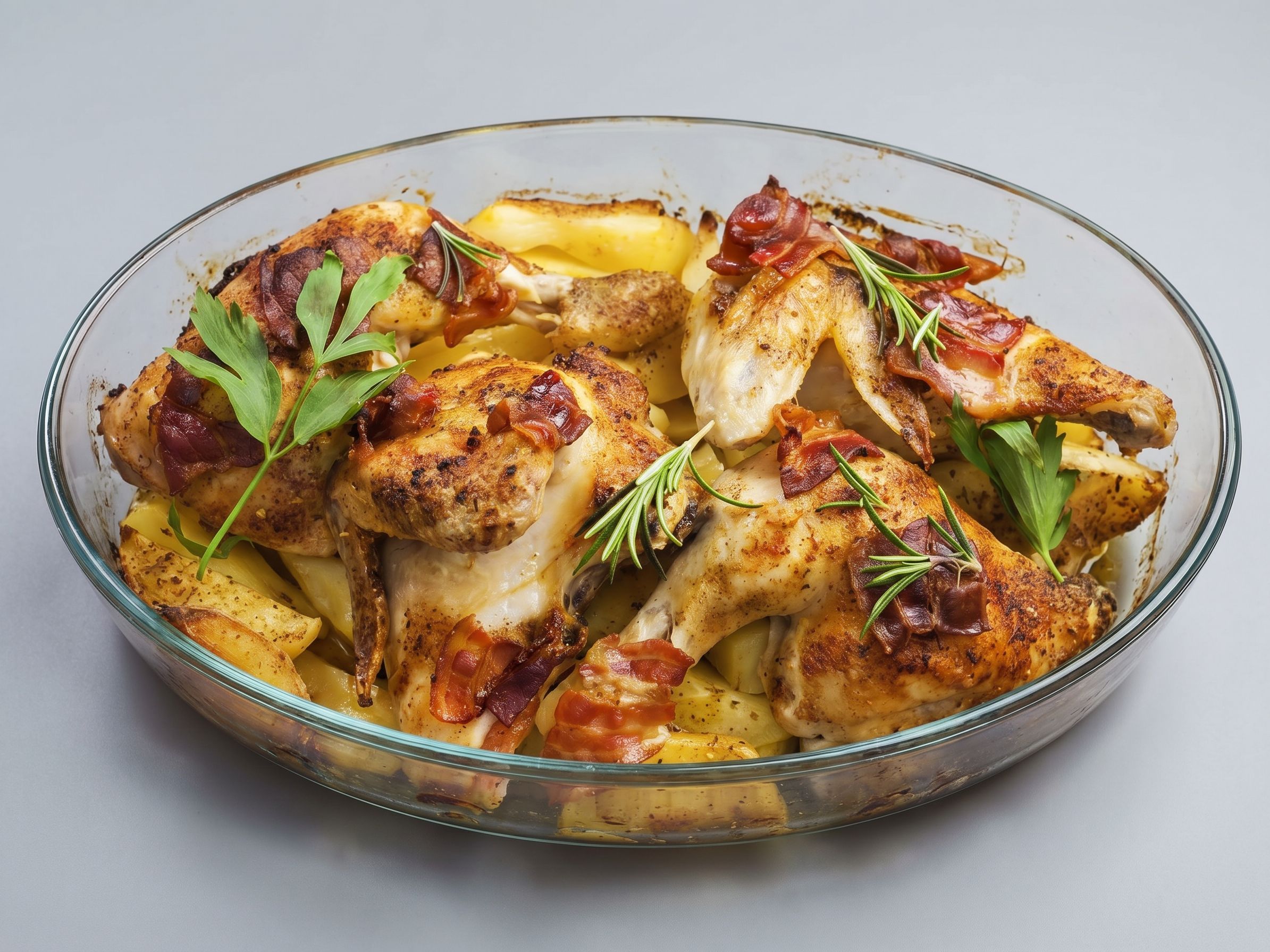 Potato With Chicken Tray