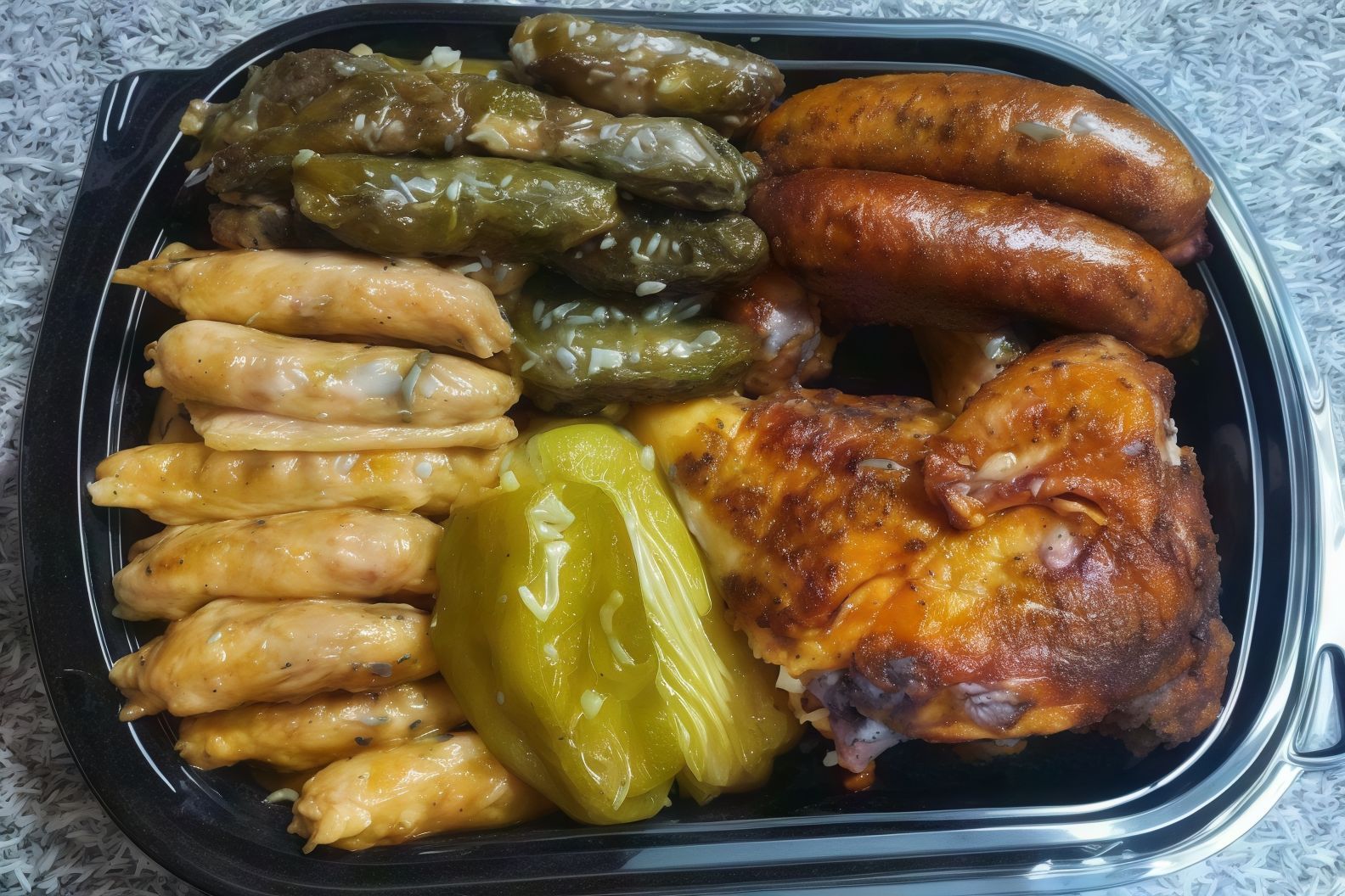 Mixed Mahshi And 1/4 Chicken