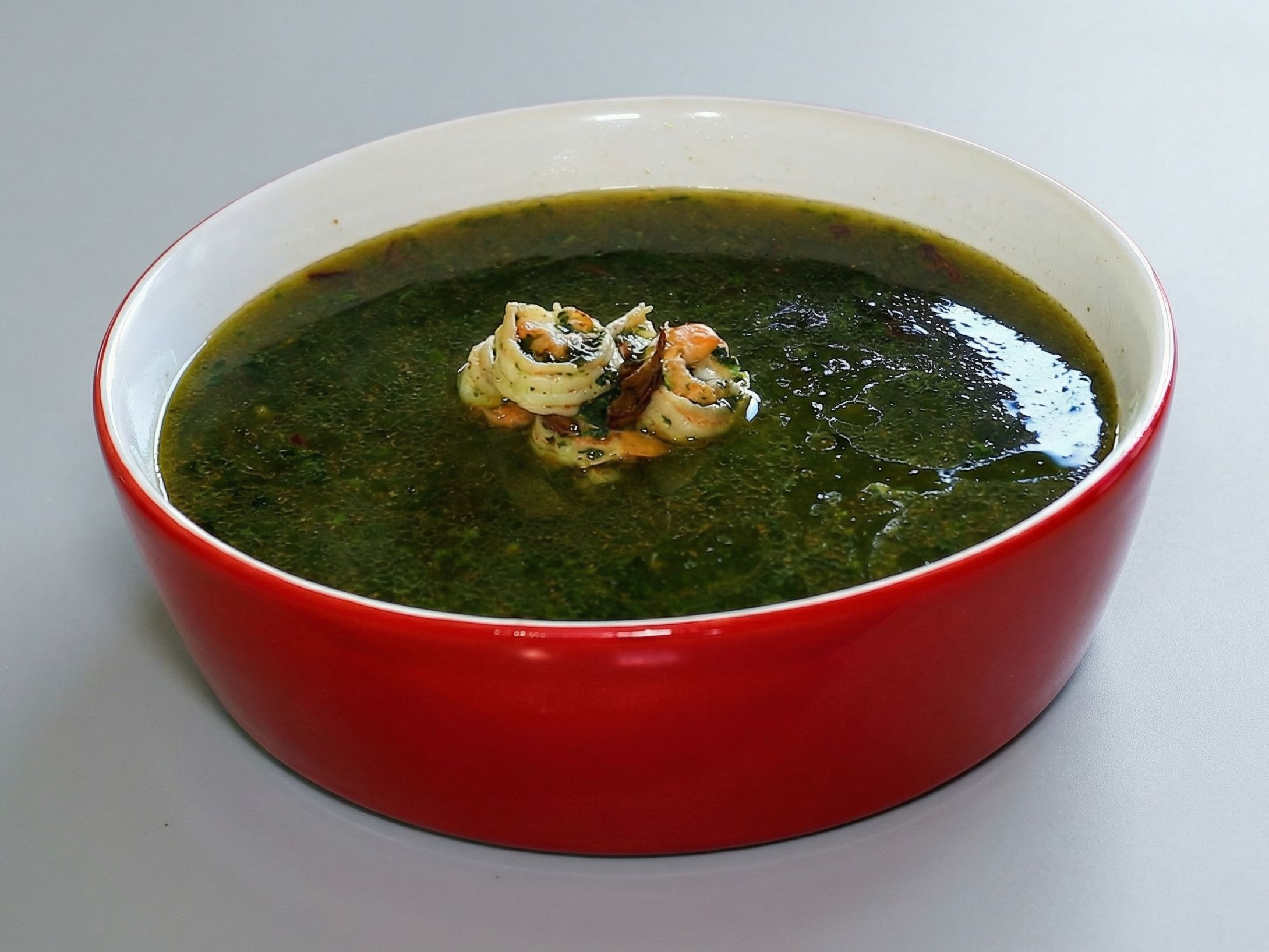 Shrimp Molokhia