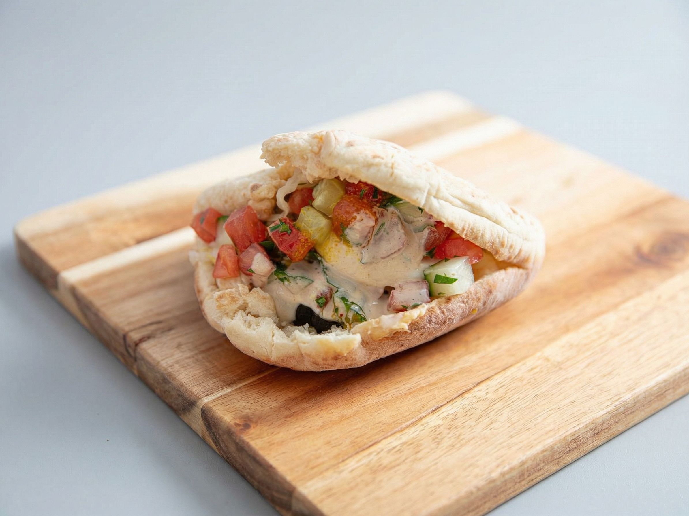 Potato Sandwich with Baba Ghanoush