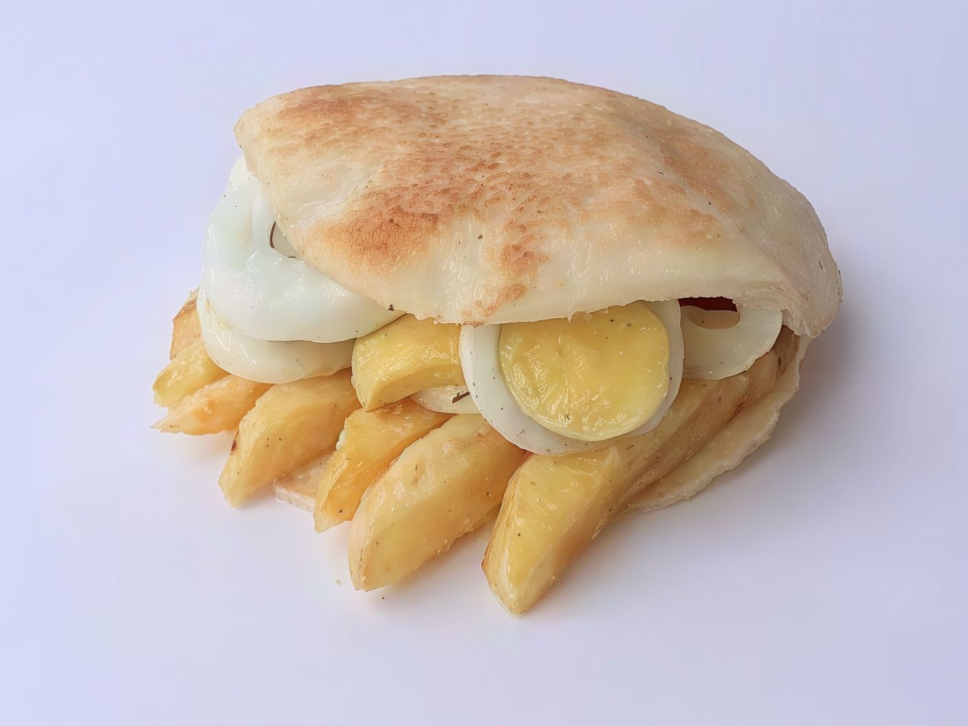 Potato and Egg Sandwich