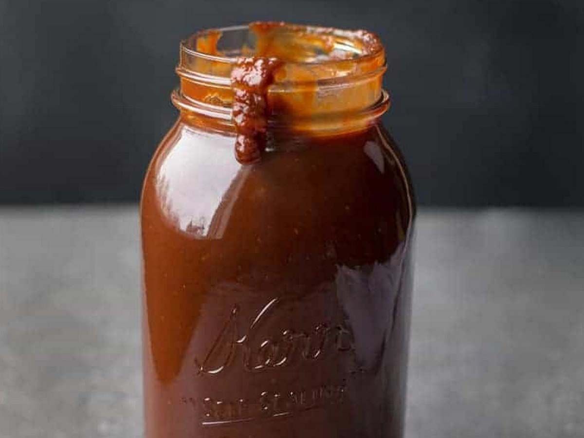 Texas sauce jar