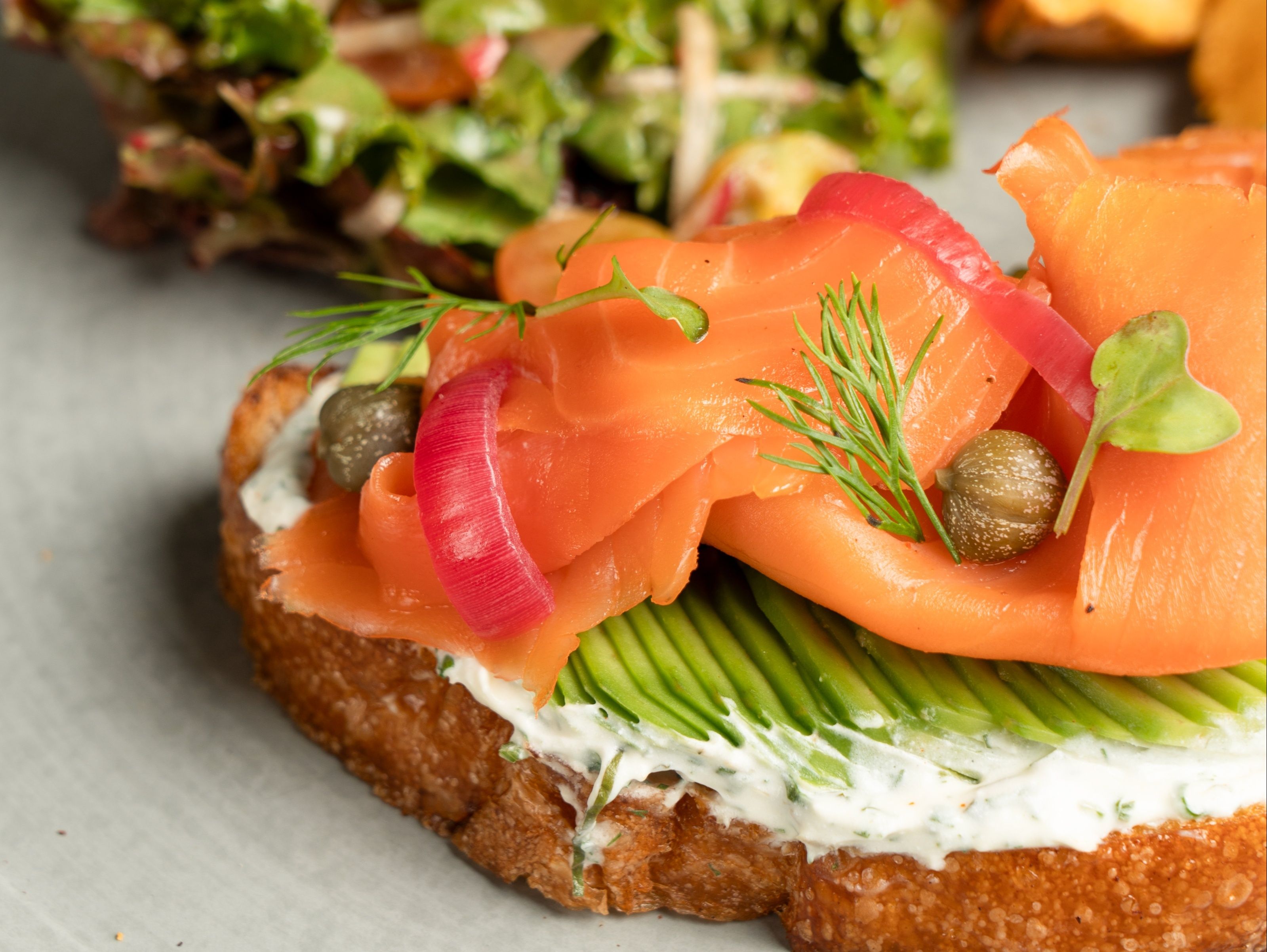 Salmon Cream Cheese Sourdough