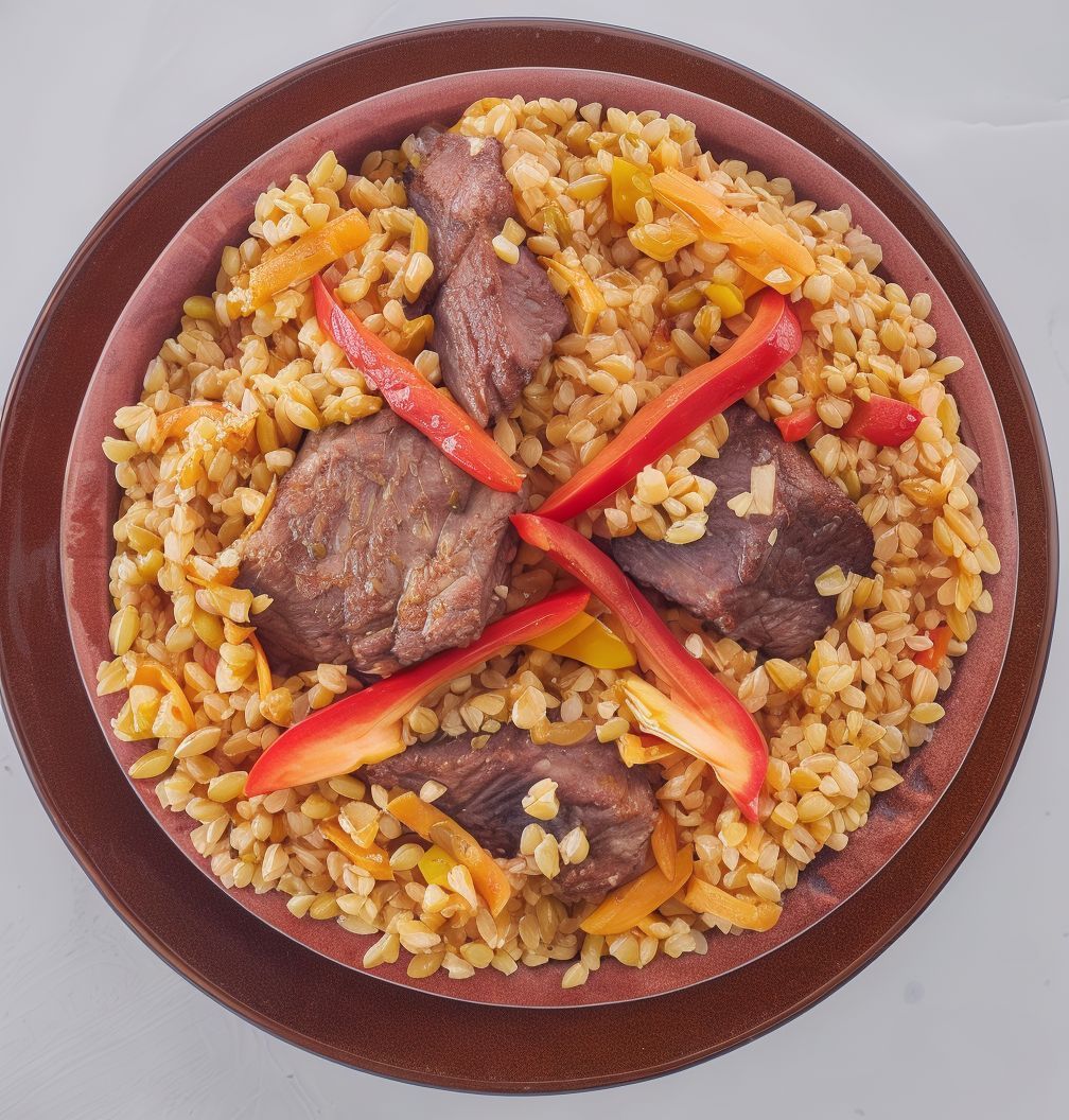 Freekeh tagine with meat