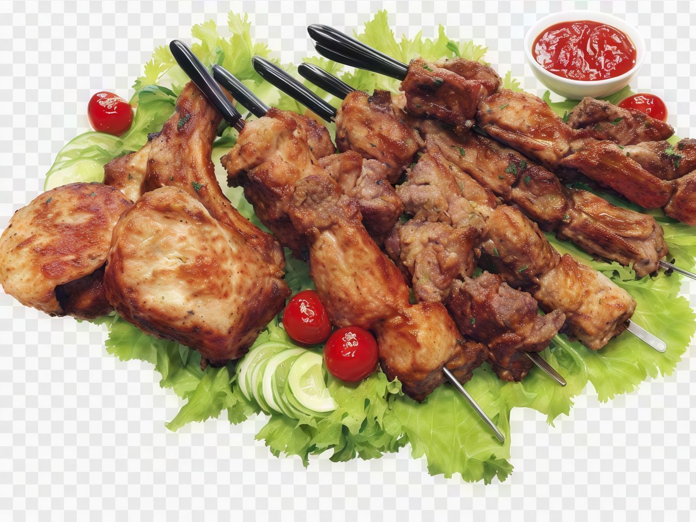 A kilo of kebab and kofta lamb