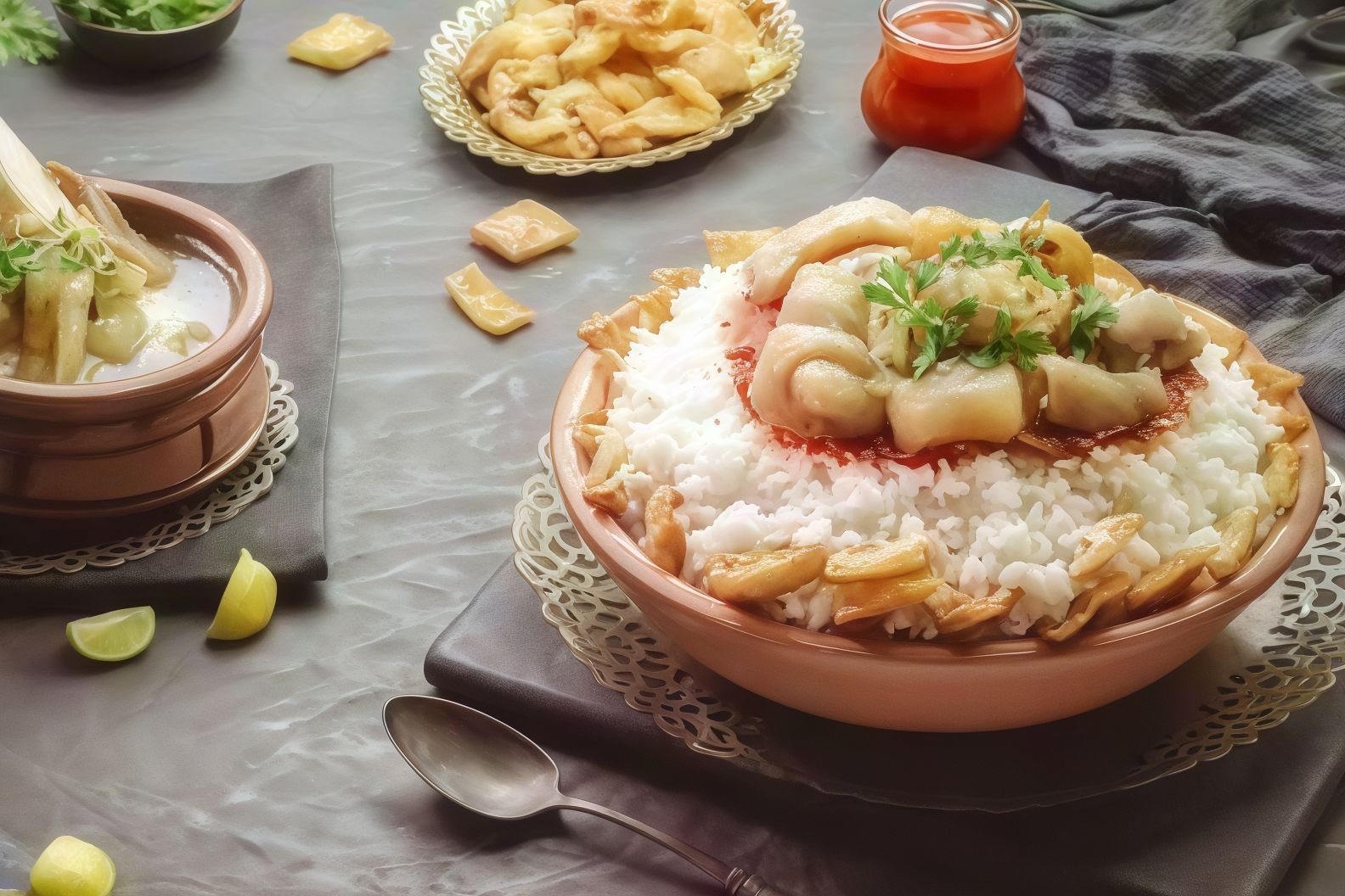 A bowl of knuckles fatteh